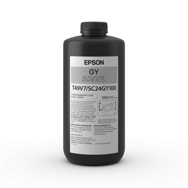 Epson UltraChrome T49 Gray Ink 1L Bottle for SureColor V7000