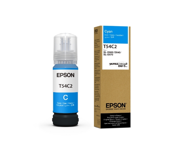 Epson UltraChrome T54C Cyan 70mL Ink Bottle for SureLab D570