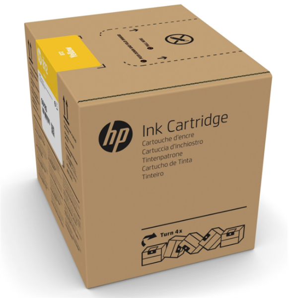 HP 872 3-liter Yellow Latex Ink Cartridge for R1000 - G0Z03A
