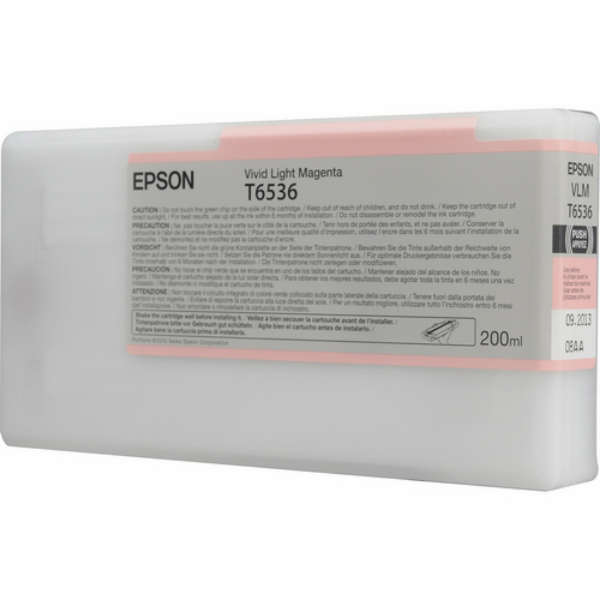 Epson UltraChrome HDR Ink Vivid Light Magenta 200ml for Stylus Pro 4900 - T653600