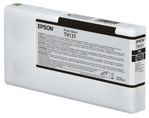 Epson Ultrachrome HD Photo Black Ink Cartridge 200ml for SureColor P5000 Printers T913100	