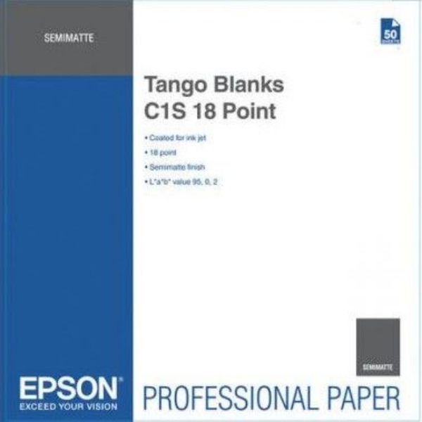 EPSON Tango Blanks C1S 18 Point 24"x36" 50 Sheets	