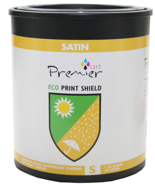 PremierArt Satin ECO Print Shield Water Base Inkjet Protective Coating for Canvas - 1 Quart