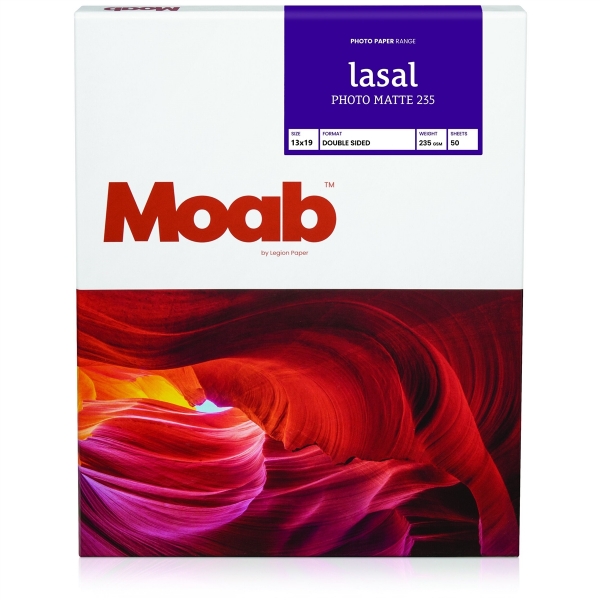 Moab Lasal Photo Matte 235gsm 13"x19" - 50 Sheets