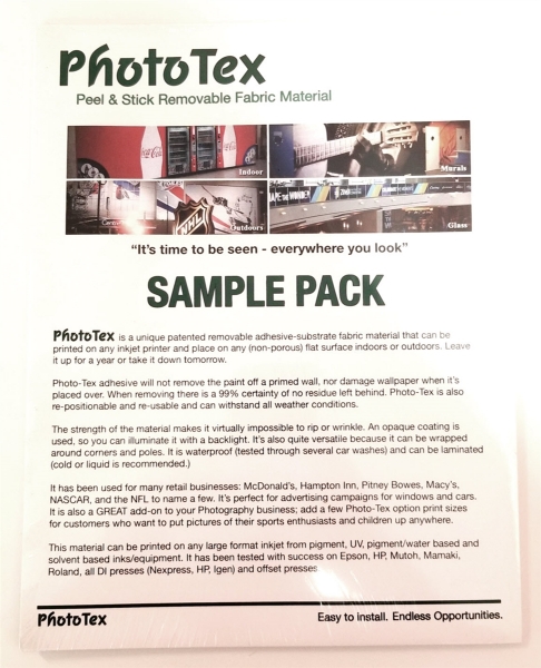 Photo Tex Sample Pack 10 Sheets of 8.5"x11"