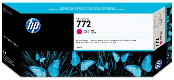 HP 772 300-ml Magenta Designjet Ink Cartridge for HP DesignJet Z5200, Z5400 - CN629A