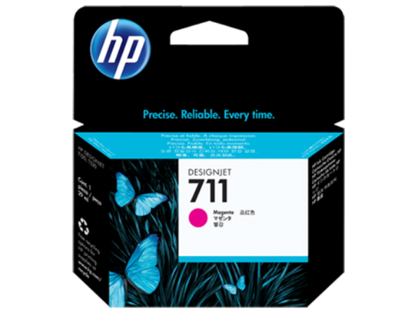 HP 711 29-ml Magenta DesignJet Ink Cartridge for DesignJet T120, T130, T520 - CZ131A