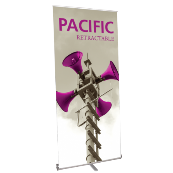 Orbus Pacific 1000 Retractable Banner Stand 39.25" x 83.75" (Silver)