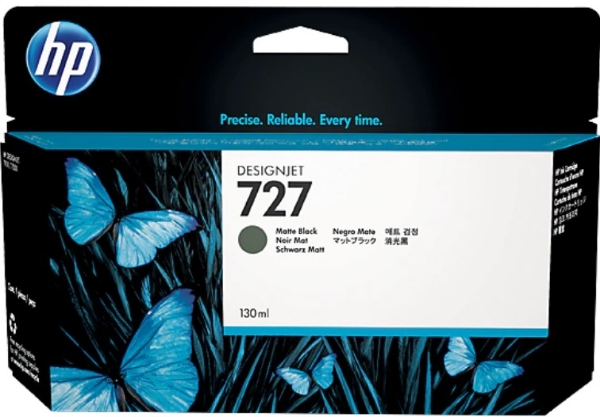 HP 727 40-ml Matte Black Designjet Ink Cartridge for HP T920, T1500 - B3P22A