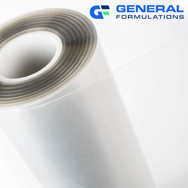 GF 102 3.0 mil - Matte Clear PVC Laminate 1 yr Clear Permanent Adhesive 54" x 150' Roll