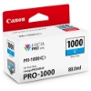 Canon PFI-1000C Cyan Ink Tank 80ml for imagePROGRAF PRO-1000 - 0547C002AA	